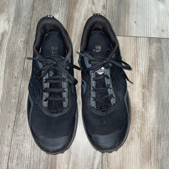 Women's Saucony Peregrine 12 Black Athletic Trail Running Sneakers Shoes‎ 8.5 - Picture 5 of 9